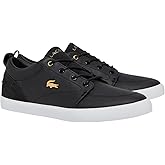 Lacoste Men's Bayliss Sneaker, Black/White, 12.5