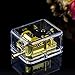 Pursuestar Let It Go Music Box, Clear Gold Hand Crank Musical Box for Mom/Dad/Daughter/Son - Unique Best Gifts for Birthday Christmas Wedding Mother's Day