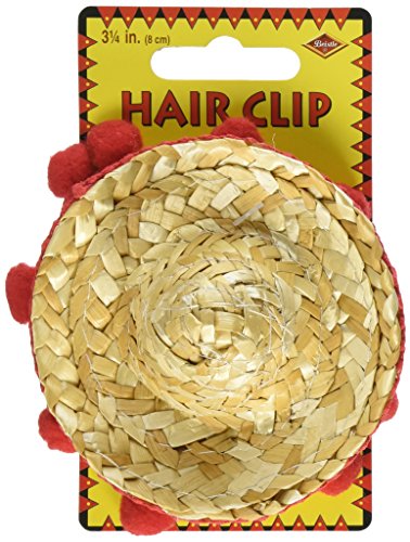 Sombrero Hair Clip Party Accessory (1 count) (1/Pkg)