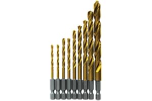 BOSCH 9-Piece Impact Tough Titanium Drill Bit Set, TI9IM