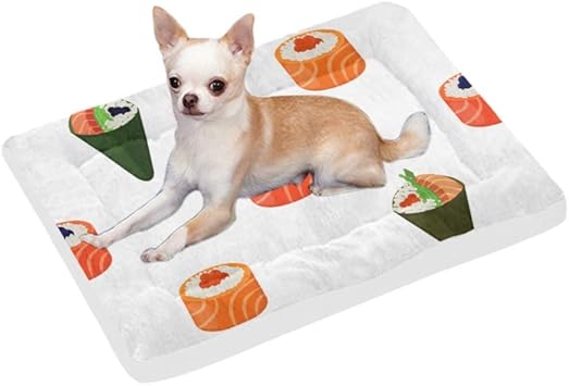 Amazon Ckyhyc ペットベッド お寿司 マット ペットクッション 犬用 猫用 寝床 もこもこ ふわふわ 柔らかい 丸洗える 滑り止め ケージ用敷物 暖かい 四季通用 防寒対策 53x75cm Ckyhyc ベッド クッション 通販