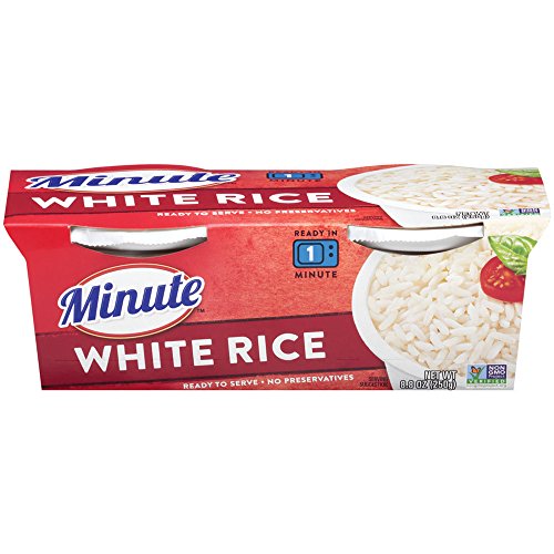 Minute Ready to Serve White Rice, Gluten Free, NonGMO, No Preservatives, 8.8Ounce (Pack of 2