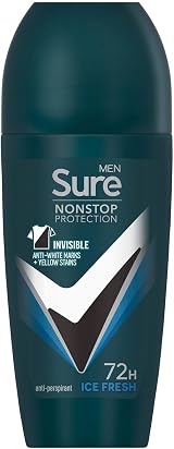 Sure Men Antiperspirant Roll On Ice Fresh 72H Sweat Odour Protection view 2