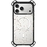 CASETiFY Bounce iPhone 17 Pro Max Case [Shockproof/Compatible with Magsafe / 21.3 ft. 7X Military Grade Drop Protection] - Space Pattern on Clear Background - Clear Black
