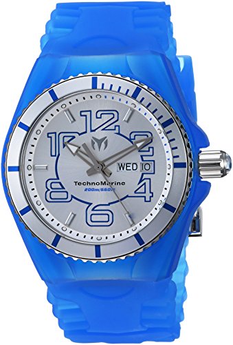 Technomarine Men's 'Cruise' Quartz Stainless Steel and Silicone Casual Watch, Color:Blue (Model: TM-115140)