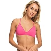 Roxy Women's Bikini Top – UPF 50+, Quick-Dry, Removable Pads, Swimsuit Top, Surf & Beachwear