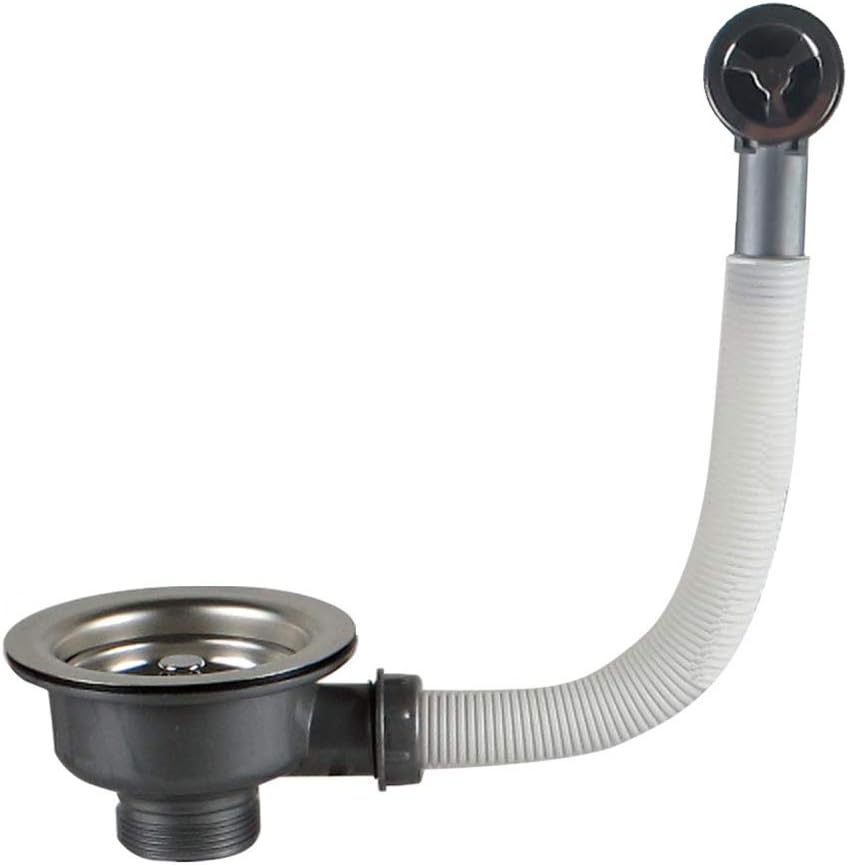 Qrity Stainless Steel Sink Waste Kit 110mm with Overflow 1½" Basket Strainer
