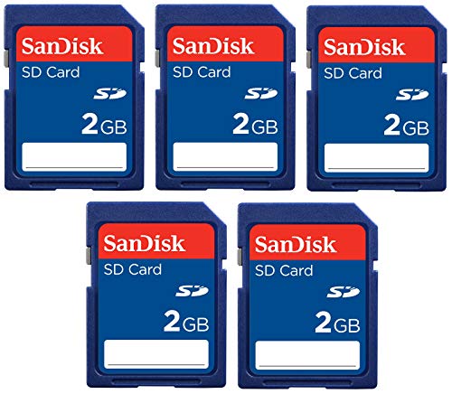 Sandisk 2GB SD Memory Card 5-Pack