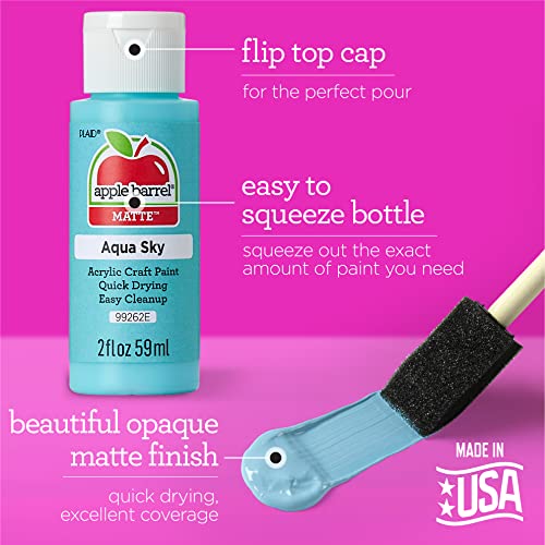 Apple Barrel PROMOABP22, 14 Piece Acrylic Set Featuring 13 Paints and 1