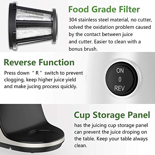 image for Slow Juicer,AMZCHEF Slow Masticating Juicer Extractor Professional Mac