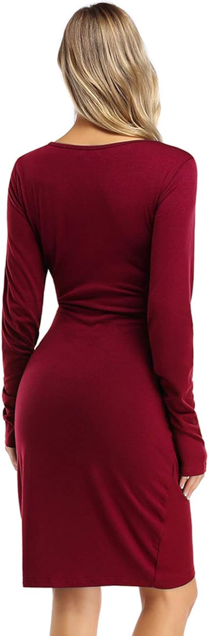 Coolmee Womens Maternity Dresses Casual Ruched Short Sleeve Irregular Bodycon Mini Dress for Women at  Women’s Clothing store