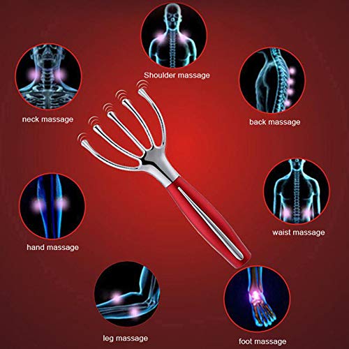 Yiwa Electric Head Massager Vibrating Scalp Massager for Sleeping Treatment Brain Stress Release Relax Massage white English packaging - Thumbnail 5