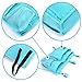 Pinji 8 Pockets Bedside Storage Bag Caddy Hanging Organizer Pockets for Headboards, Bed Rails, Dorm Rooms,Bunk Beds, Hospital Beds Blue