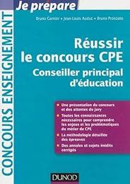 Réussir le concours CPE, conseiller principal d'éducation