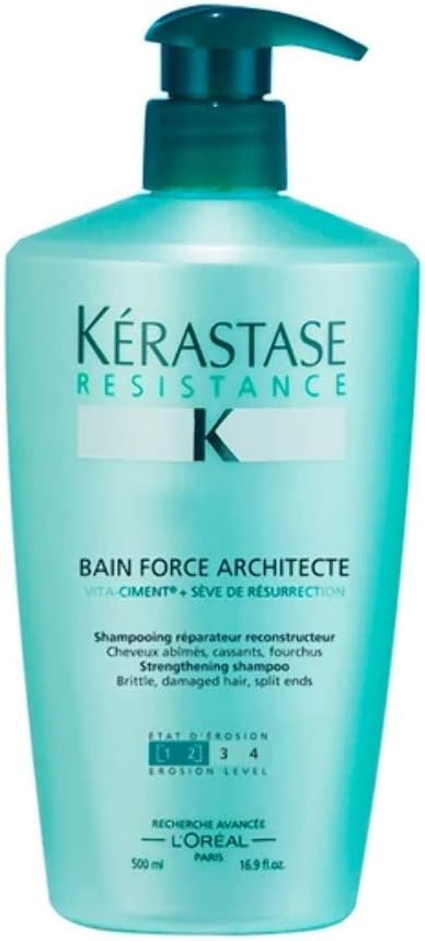 Kérastase Resistance, Daily Strengthening Shampoo, for Brittle Damaged Hair & Split Ends, With Vita-Ciment Complex - Image 3