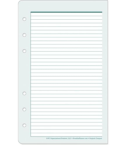 Amazon.com : FranklinCovey - Original Ring-Bound Planner Refill