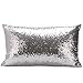GBSELL Pillow Cover Glitter Sequins Rectangle Throw Pillow Case Cafe Home Party Christmas Decor Cushion (Silver)