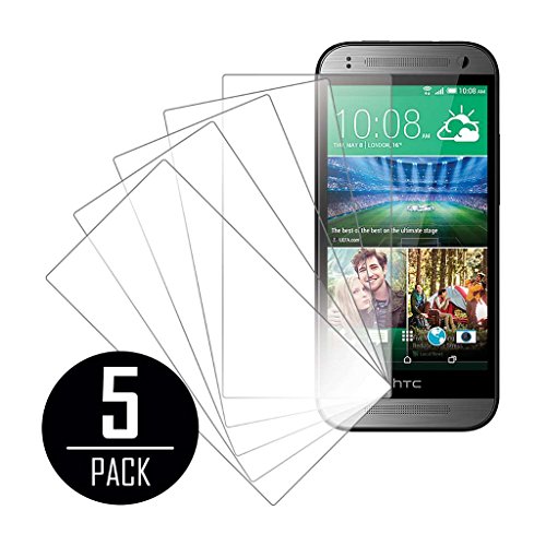 HTC One Mini 2 / One Remix / M8 Mini Screen Protector Cover, MPERO 5-Pack of Clear Screen Protectors for HTC One Mini 2