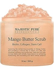 Majestic Pure Scrubs - All Natural Body Scrub for Skin Care 10 Ounces