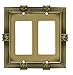 Franklin Brass 64469 Pineapple Double Decorator Wall Plate/Switch Plate/Cover, Tumbled Antique Brass