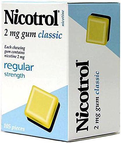 Nicotrol Nicotine Gum 2mg Classic Flavor 10 Boxes 1050 Pieces