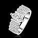 NYKKOLA Hot Fashion Jewelry 925 Silver Austrian Crystal Beautiful Finger Ring(O)