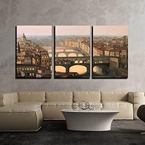 Sunset Over Florence with The River and Ponte...