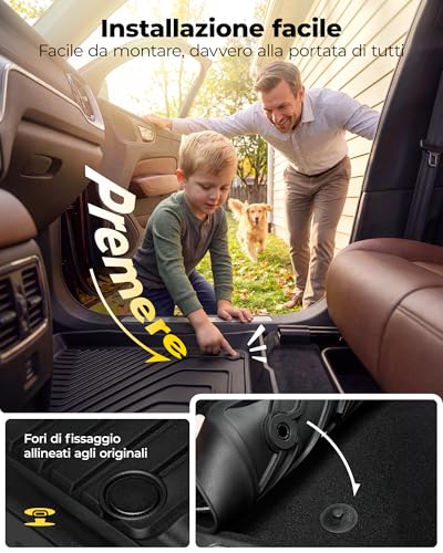 3W VOLVO XC60 2018-2025 2026 Set of 4 Thorex™ Car Mats & Tailored Boot Mat Easy Clean Heavy Duty Car Mats and Non-Slip Boot Mat for VOLVO XC60