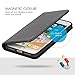 iPhone 8 Plus Case, SHIELDON Genuine Leather iPhone 8 Plus Wallet Case Magnetic Flip with Stand [Credit Card Slot] [TPU Shockproof Protective Case] for iPhone 8 Plus (5.5