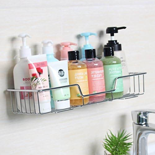 ARRTOP Bath Shower Caddy Shelf, Bathroom Kitchen Storage Organizer Basket Rack (Large Rectangle Shower Caddy)