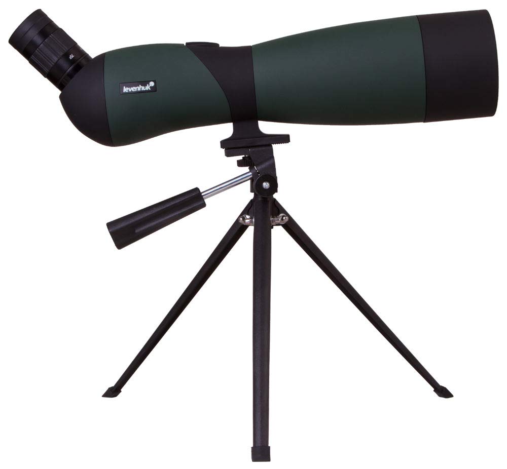 Levenhuk Blaze BASE 70 Portable Spotting Scope with BK7 Glass Optics, Metal Table Tripod and Case for Watching Wildlife, Urban and Natural Landscapes
