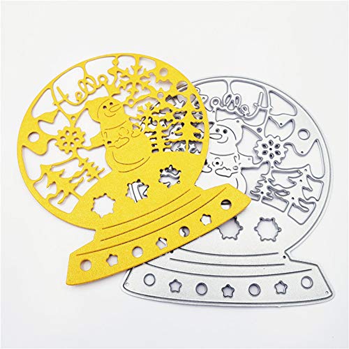IADUMO Christmas Snowman Metal Cutting Dies Paper Card Making Die Cut Carbon Steel Embossing Stencils for Scrapbooking Album Art Craft Paper Gift Decorative Template(3.9 x 3.3 inch)