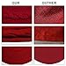 OurWarm Knitted Christmas Tree Skirt, 48 Inch Large Red Tree Skirt for Christmas Decorations Holiday Luxury Thick Tree Xmas Ornaments