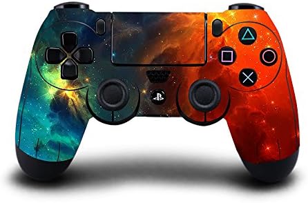 Gebaisi Vinyl Skin Sticker Protector for Sony Playstation 4 PS4 Controller Joystick Galaxy Nebular