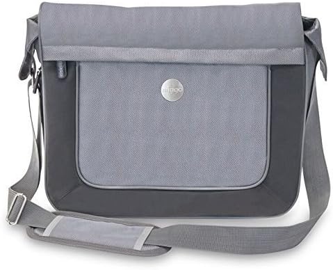 MIGGO STYLE DOWNTOWN XPRESS Messenger Bag, Polyester, Grey, Fits up to 16-inch Laptop