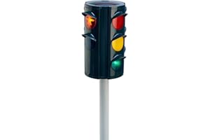 BIG: Traffic Stoplight Ampelmann - Realistic Light-Up Road Safety Toy, 28" Stand, Color LED, Pedestrian Walking Symbols, Ride-On Pretend Play, Kids 3+