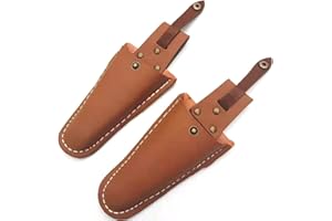 SANSEENIA 2 Pack Pliers Holster for Belt, Leather Pliers Holster, Pliers Pruners Holder, Leather Sheath Tool Holsters, Gardening Pouch Belt, Leather Case Holder Pouch Bag for Pruning Shears Scissors Knives