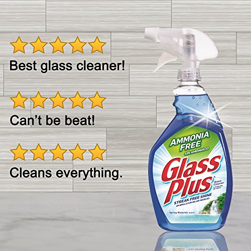 Glass Plus Glass Cleaner, 32 Fl Oz Bottle, MultiSurface Glass Cleaner