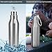 Stainless Steel Water Bottle, Landnics (25 ounce) Vacuum Double Wall Insulated Bottle 12 Hrs Hot, 24 Hrs Cold Travel Mug Sports Water Bottles for Running, Camping, Hiking, Cycling, Gym