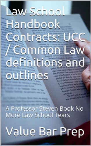 Amazoncom Law School Handbook Contracts Ucc Common Law - 
