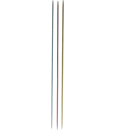 HiyaHiya Double Point 6 Inch (15cm) Steel Knitting Needles (Set Of 5) Size US 3 (3.25mm) HISTDP6-3