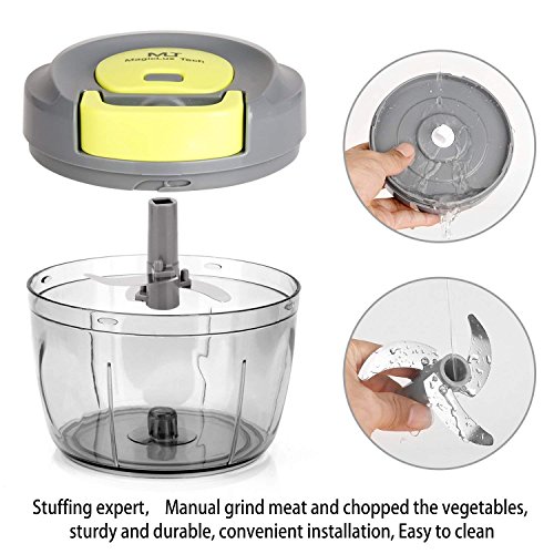 Magiclux Tech Manual Food Chopper, Vegetable Processor Handheld Speedy