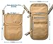 RFID Blocking Neck Stash Passport, Unisex, Tan