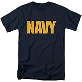 Popfunk Us Navy Logo Unisex Adult T-Shirt Navy