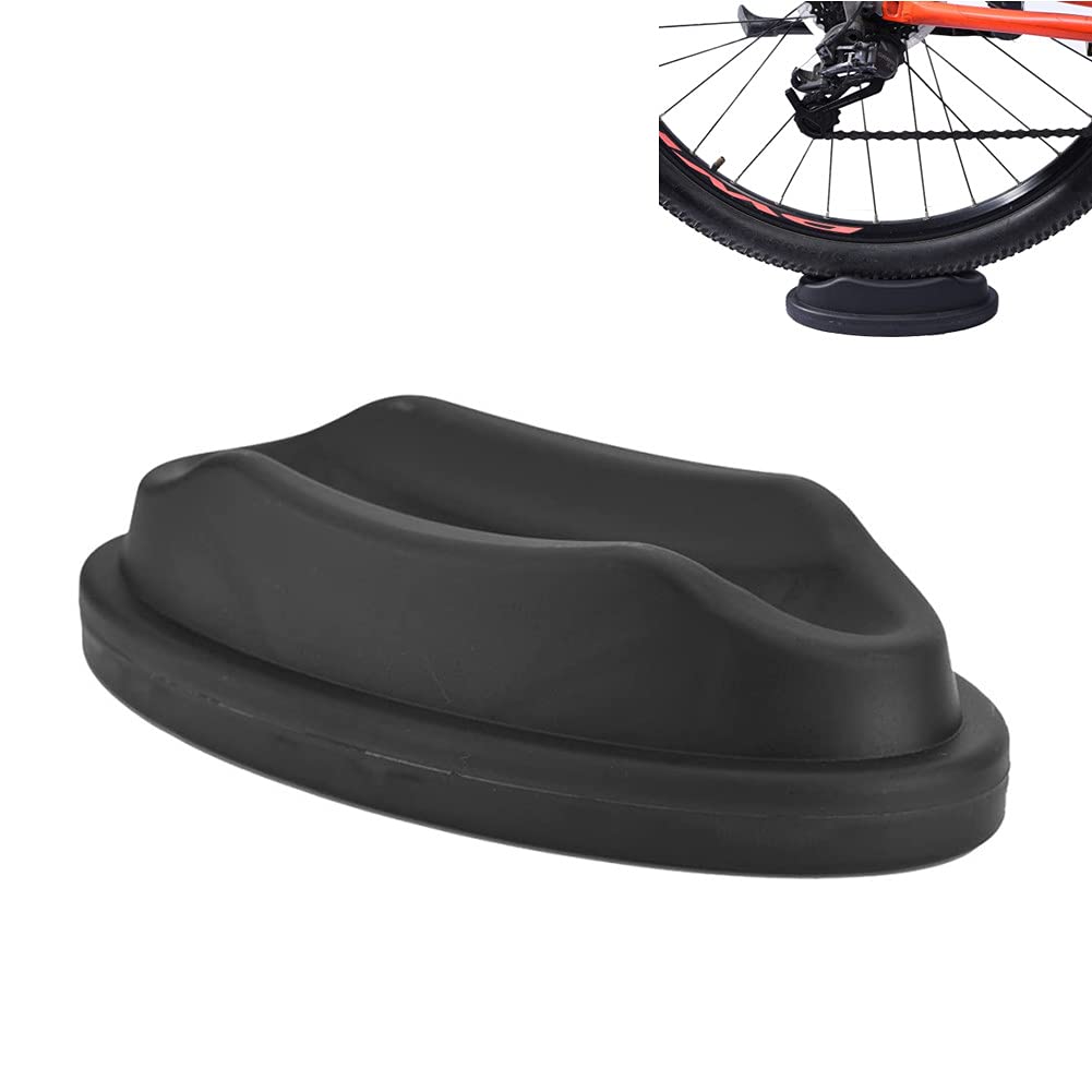 Front Wheel Support Roller Trainer Block, Stationary Training Wheel Stand with Gel Block, Travel Front Wheel Riser Support