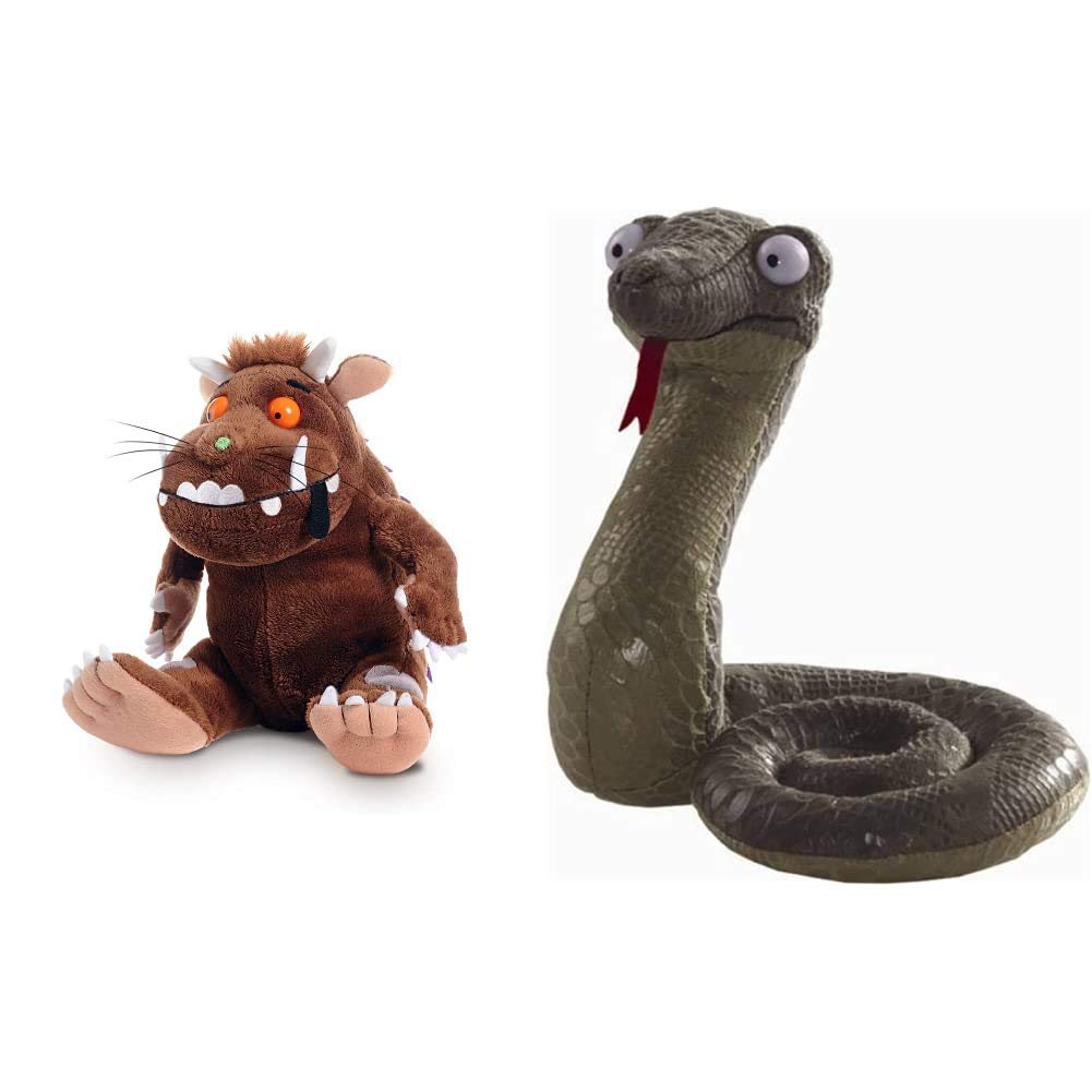Aurora Gruffalo Sitting 7-Inch Soft Toy &, 12876, Gruffalo Snake, 7In, Soft Toy, Green