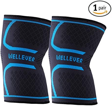 Compression Knee Sleeve,Best Knee Brace Support for Sports,Running,Jogging,Basketball,Joint Pain Relief,Arthritis and Injury Recovery&amp;More,Men and Women (2 Piece)