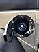 Matte Black Aluminum Fuel Filler Door Cover Gas Tank Cap Compatible for 2007-2017 Jeep Wrangler JK & Unlimited 2/4 Door