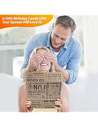 Caja de regalo VINTAGE CANDY CO. 50TH BIRTHDAY RETRO CANDY BOX – 1969 Decenio, Nostálgico Infantil Candies – divertido Gag cesta de regalo para cumpleaños de hito 5º – perfecto para hombre o mujer Turning 50 años años de edad
