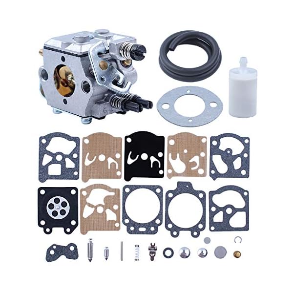 Haishine Vergaser Vergaserkit fÃ¼r Kraftstoff Filterschlauch fÃ¼r Husqvarna 50 51 55 Rancher-KettensÃ¤gen – Bild 5